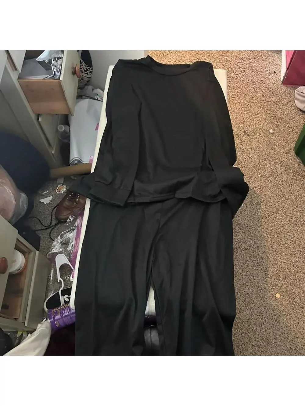 Brand new Black cotton t-pajama set in XL